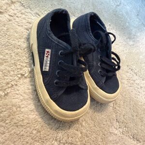 Superga toddler Navy Canvas Sneakers